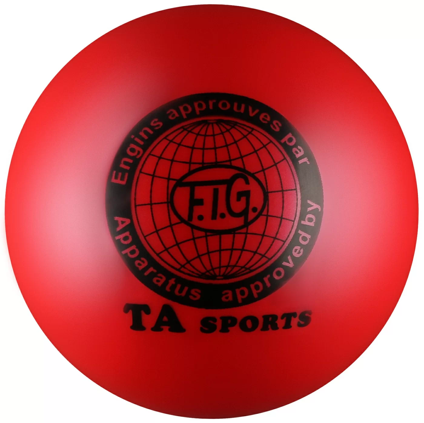 Фото Мяч для художественной гимнастики 15 см 300 г металлик красный I-1 со склада магазина СпортЕВ