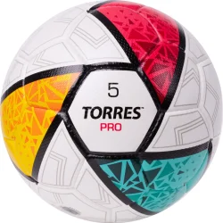 Мяч футбольный Torres Pro р.5 EPU-Microf ручная сшивка бело-мультиколор F323985