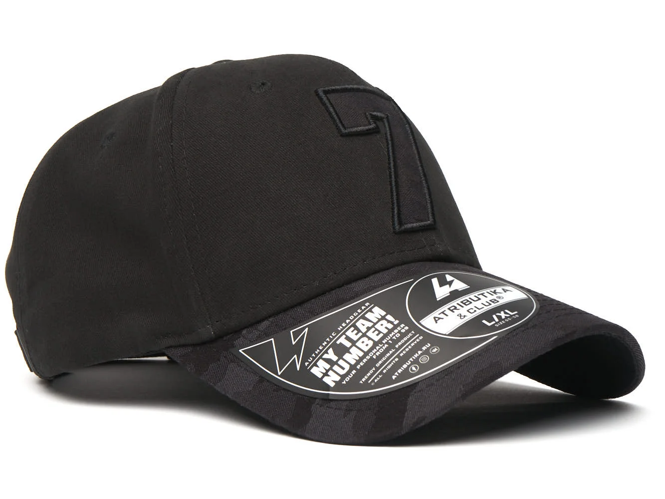 Фото Бейсболка №7 черная р.55-58 20689 со склада магазина Спортев