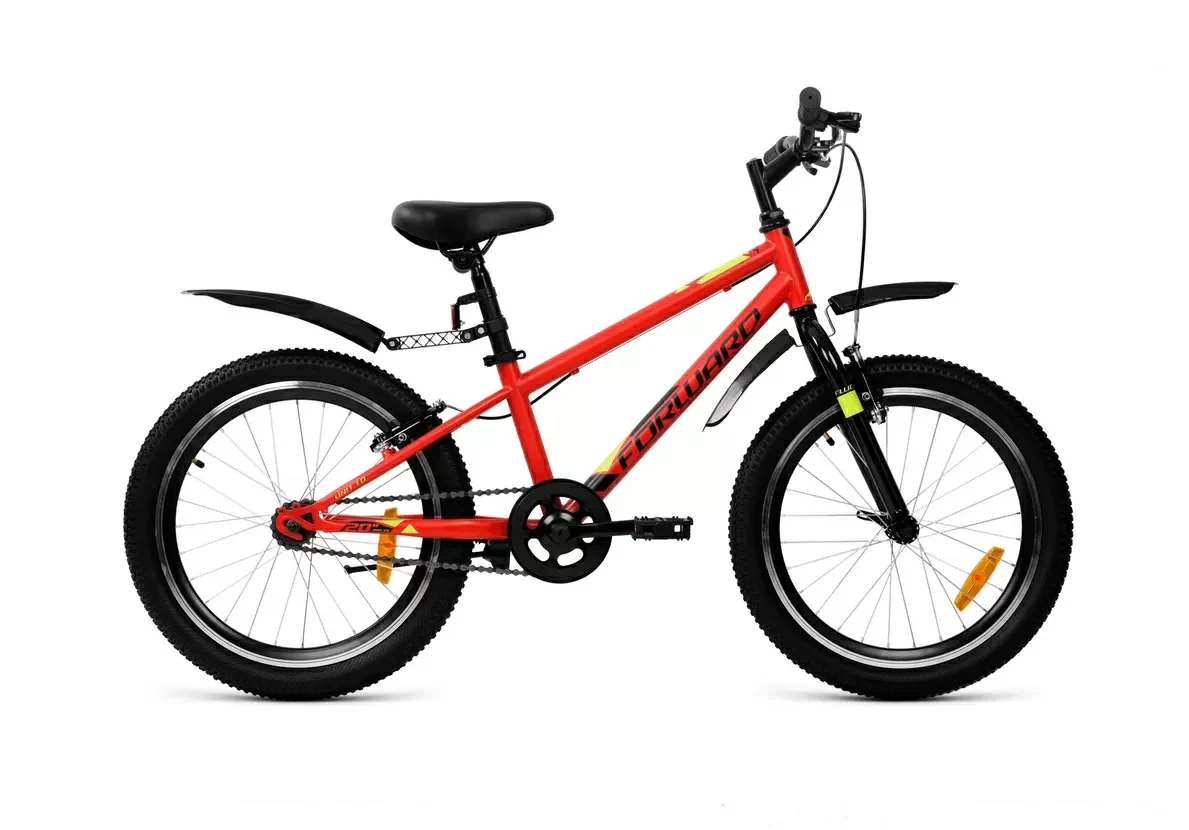 Фото Велосипед Forward Unit 20 1.0 (1ск) (2021) красный матовый со склада магазина СпортЕВ