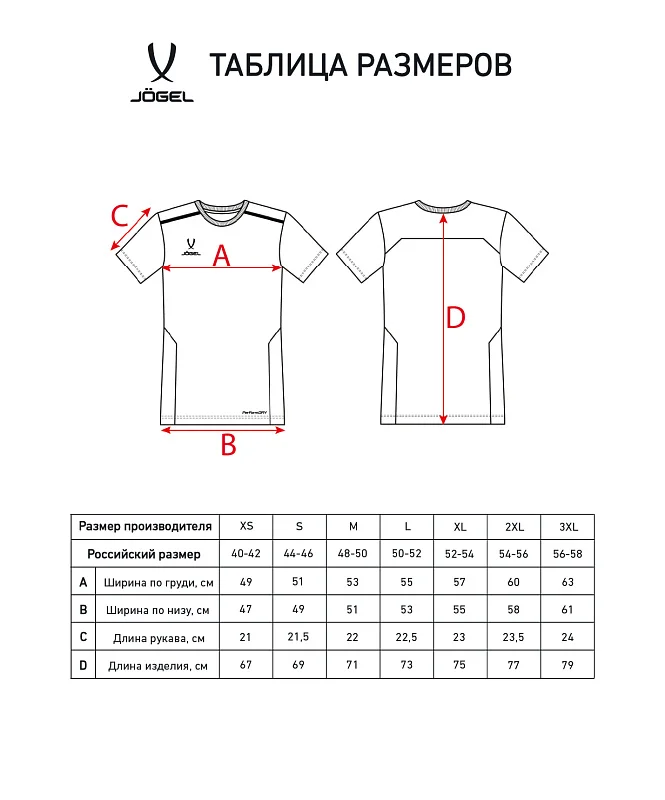 Фото Футболка тренировочная Jogel Division Training Tee синяя 1844 со склада магазина Спортев
