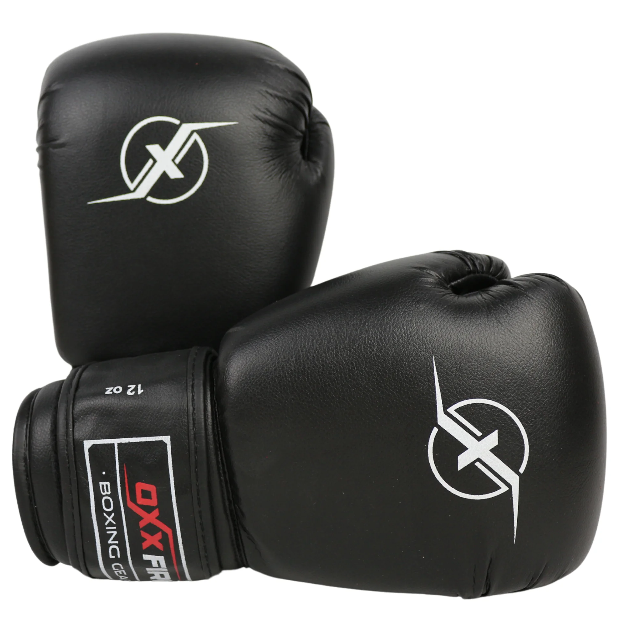 Фото Перчатки боксерские OxxFire Start черные 4492 со склада магазина Спортев