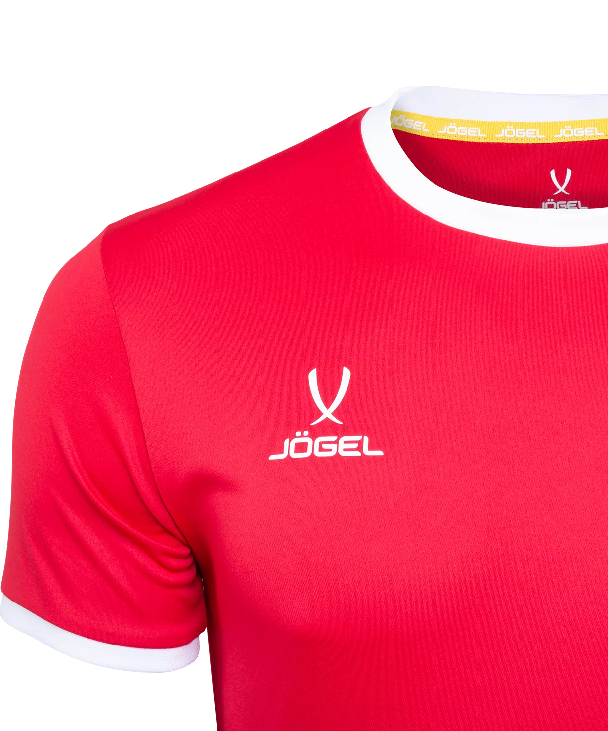 Фото Футболка футбольная CAMP Origin, красный/белый, детский Jögel со склада магазина Спортев