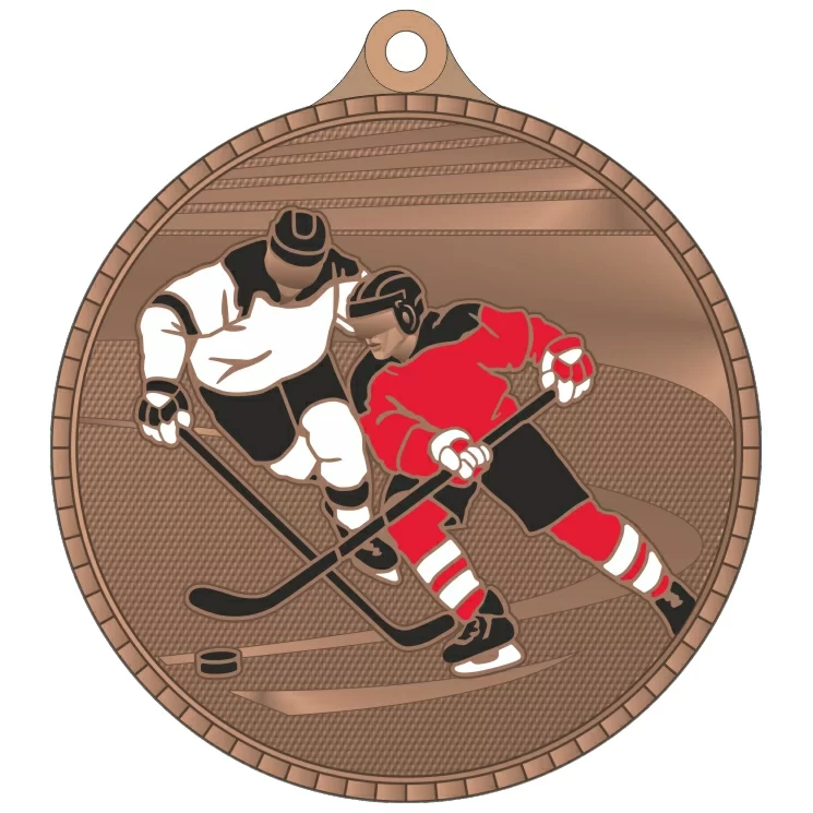 Фото Медаль MZP 619-55/В хоккей (D-55мм, s-2 мм) со склада магазина Спортев