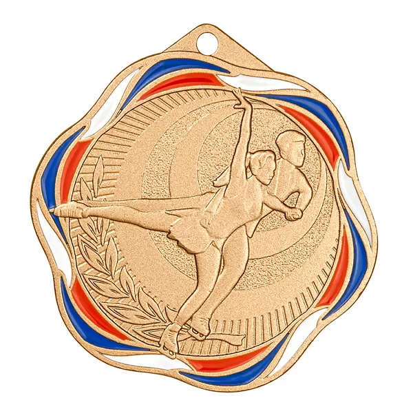 Фото Медаль MZP 580-50/В фигурное катание (D-50мм, s-2 мм) со склада магазина Спортев
