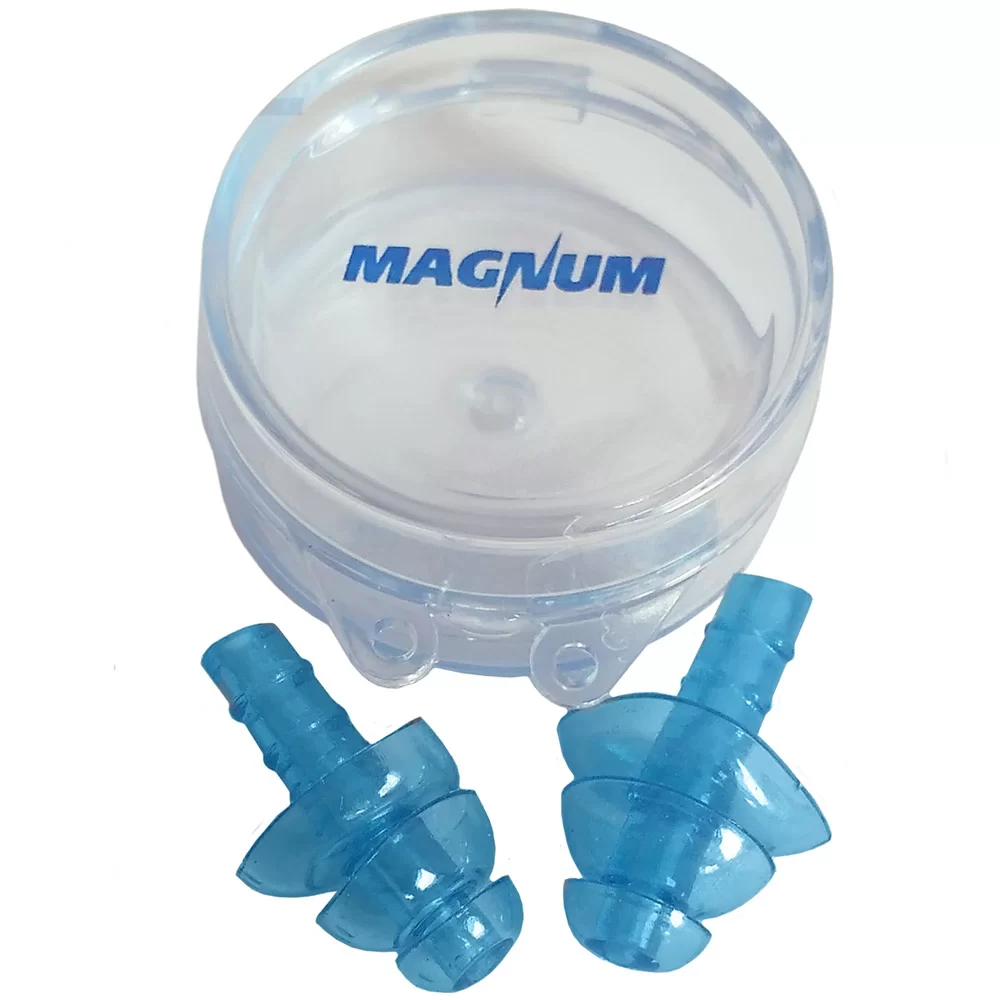 Фото Беруши для плавания Magnum EP-3-2 с пластиковым боксом синие со склада магазина СпортЕВ