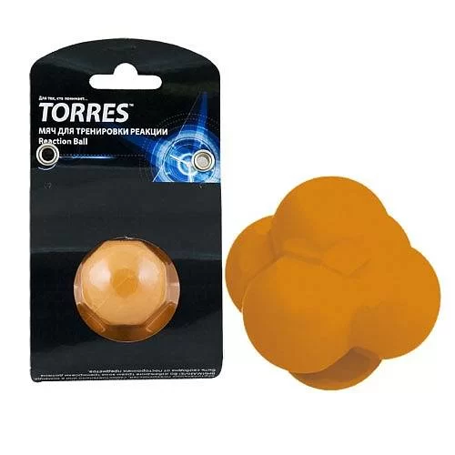 Фото Мяч для трен. реакции Torres Reaction ball диам. 8 см  резина оранжевый TL0008 со склада магазина СпортЕВ