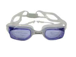 Очки для плавания Whale Y03805(CF-3805) для взрослых белый/фиолетовый