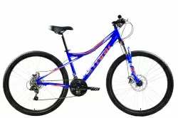 Велосипед Stark Slash 27.1 D (2024) насыщенный синий /мятный, красный