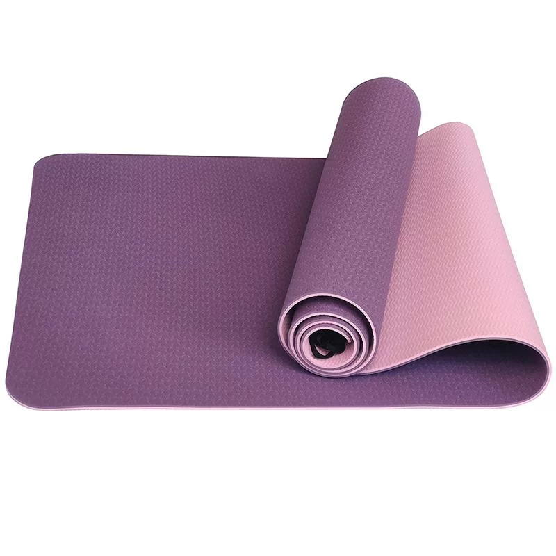 Фото Коврик для йоги 183х61х0,6 см E33579 ТПЕ фиолетово/розовый со склада магазина СпортЕВ