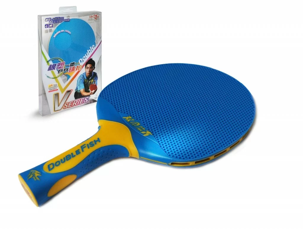 Фото Ракетка для настольного тенниса Double Fish series plastik blue V1 со склада магазина СпортЕВ