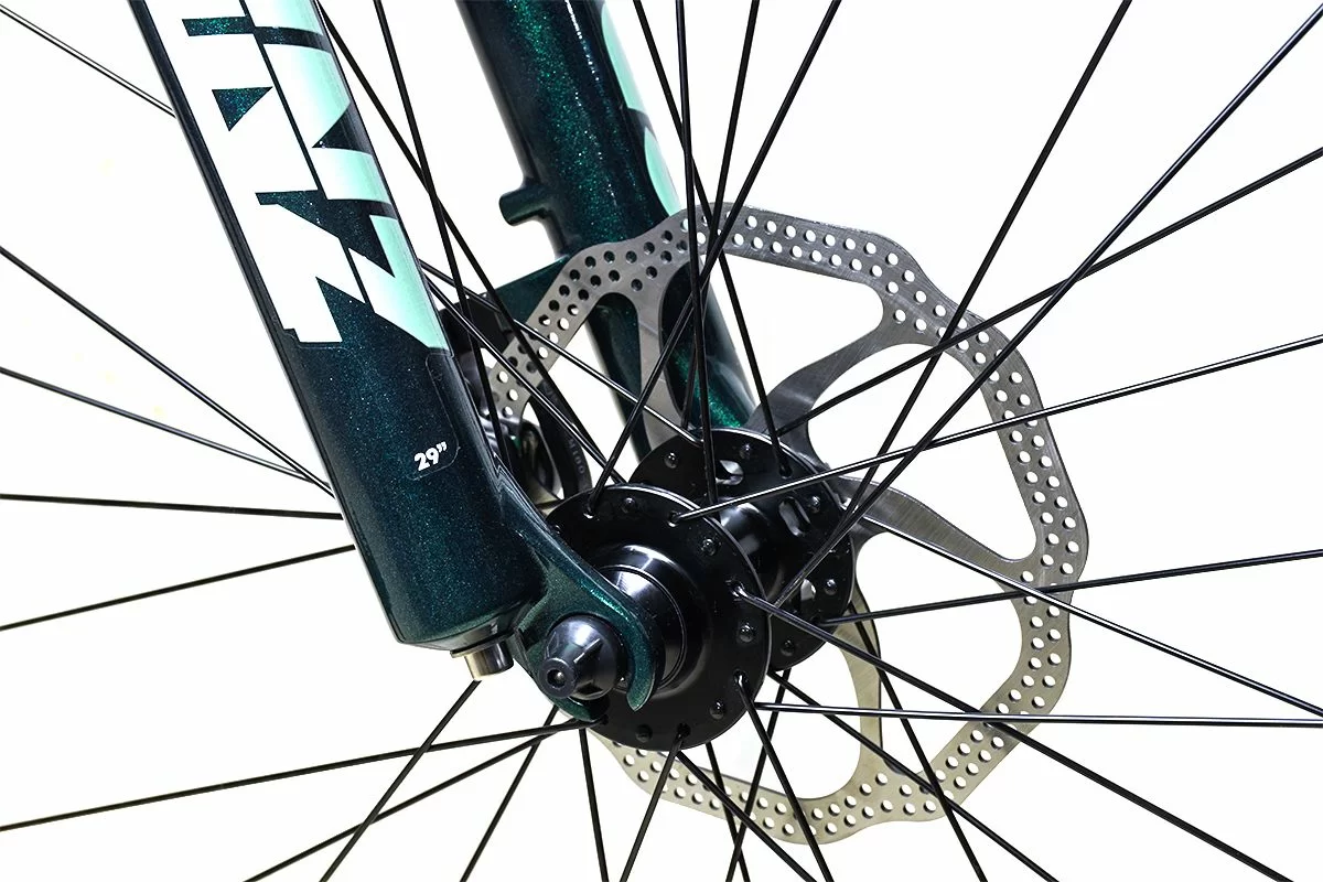Фото Велосипед Stark Router 29 4 HD (2024) темно-зеленый металлик/мятный HQ-0014168 со склада магазина СпортЕВ