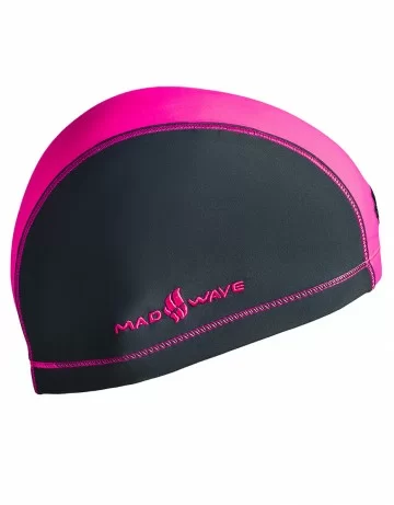 Фото Шапочка для плавания Mad Wave Duotone Lycra grey/pink M0527 02 0 11W со склада магазина СпортЕВ