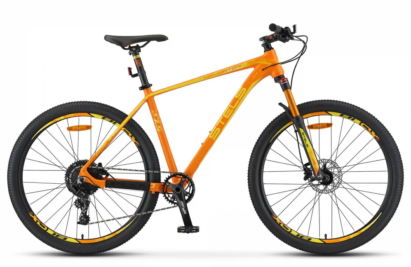 Фото Велосипед Stels Navigator-770 D 27.5" (2021) оранжевый V010 со склада магазина СпортЕВ