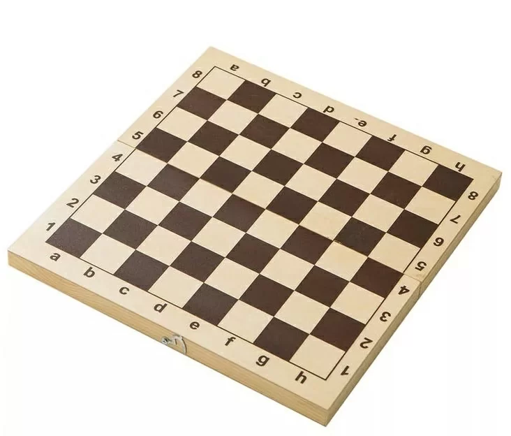 Фото Шахматная доска обиходная лакированная 29*14,5*4,6 см Ш-2 со склада магазина Спортев