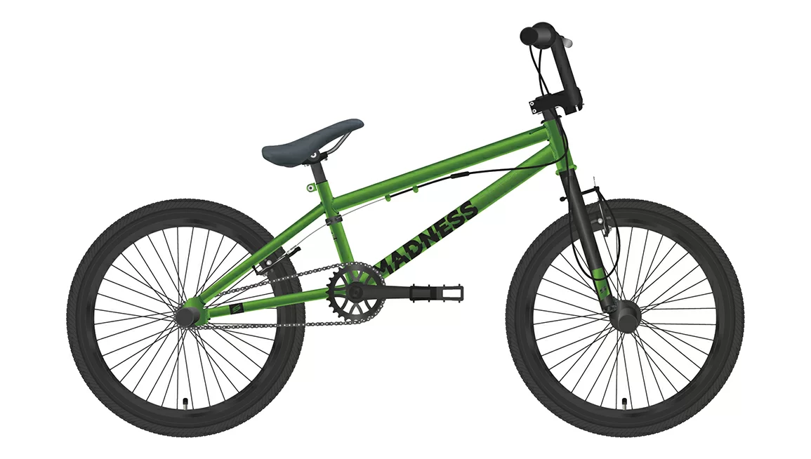 Фото Велосипед Stark Madness BMX 1 (2022) зеленый/черный со склада магазина СпортЕВ