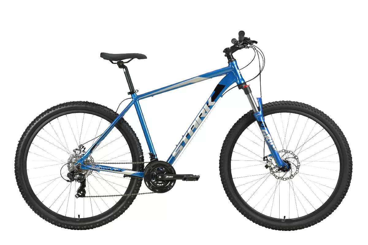 Фото Велосипед Stark Hunter 29.2 D (2023) синий/черный/серебристый со склада магазина СпортЕВ