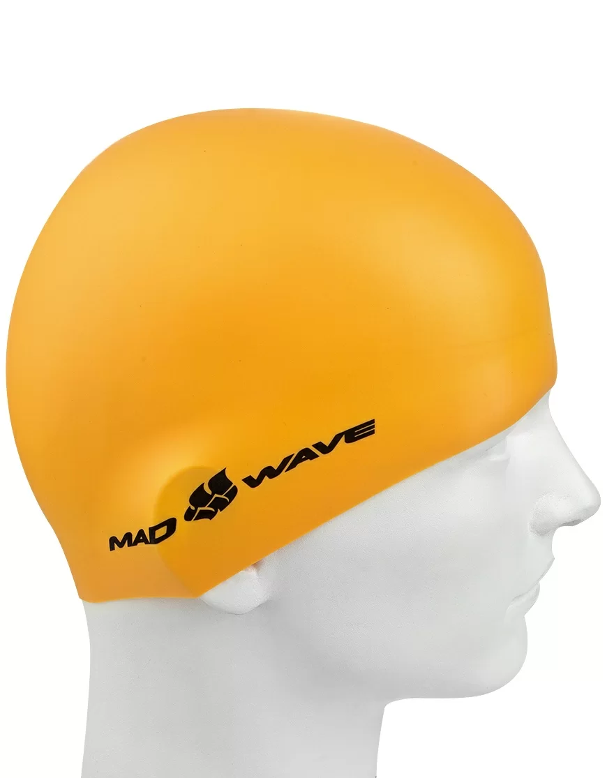 Фото Шапочка для плавания Mad Wave Intensive yellow M0535 01 0 06W со склада магазина СпортЕВ
