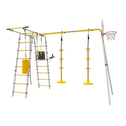 ROMANA Спорт Плюс 2 (желтый/серый) (с качелями Диск) 103.20.08+1.Д-26.09+1.Д-26.09