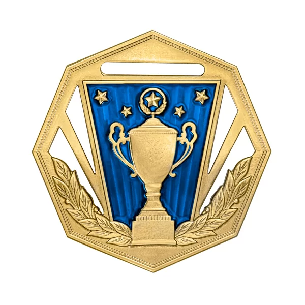 Фото Медаль MZP 368-60/GBU (D-60 мм, s-2 мм) латунь со склада магазина Спортев