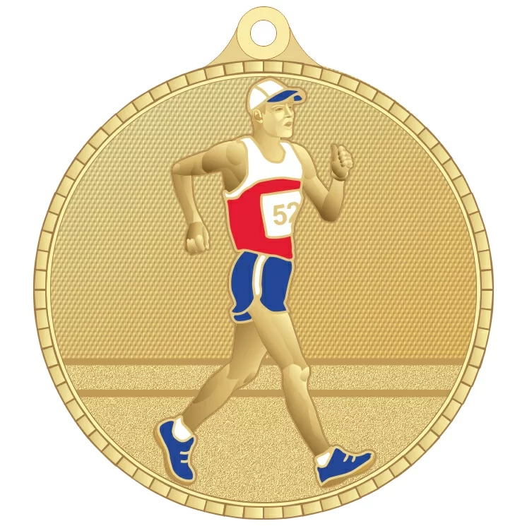 Фото Медаль MZP 618-55/G спортивная ходьба (D-55мм, s-2 мм) со склада магазина Спортев