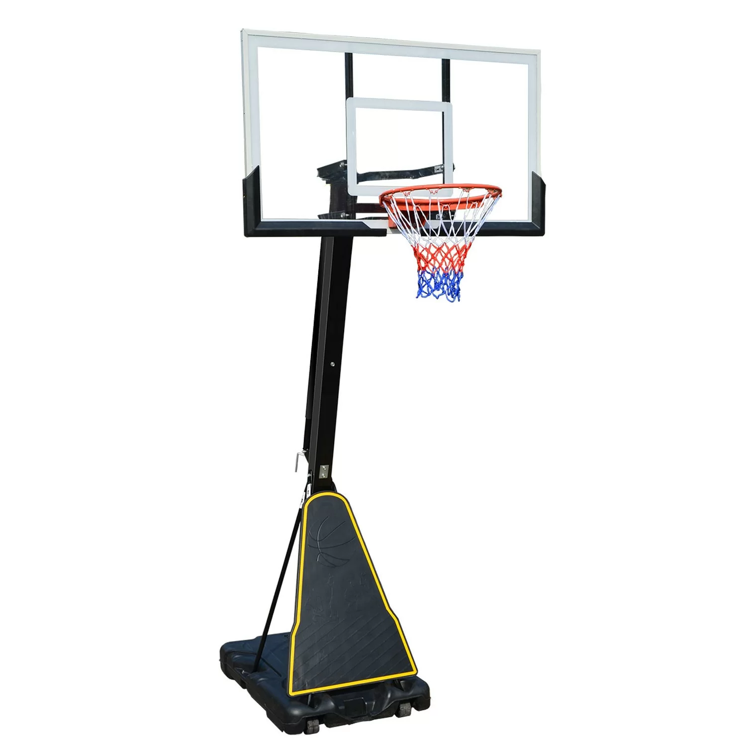 Фото Баскетбольная мобильная стойка DFC STAND50P 127x80cm поликарбонат винт. рег-ка со склада магазина СпортЕВ