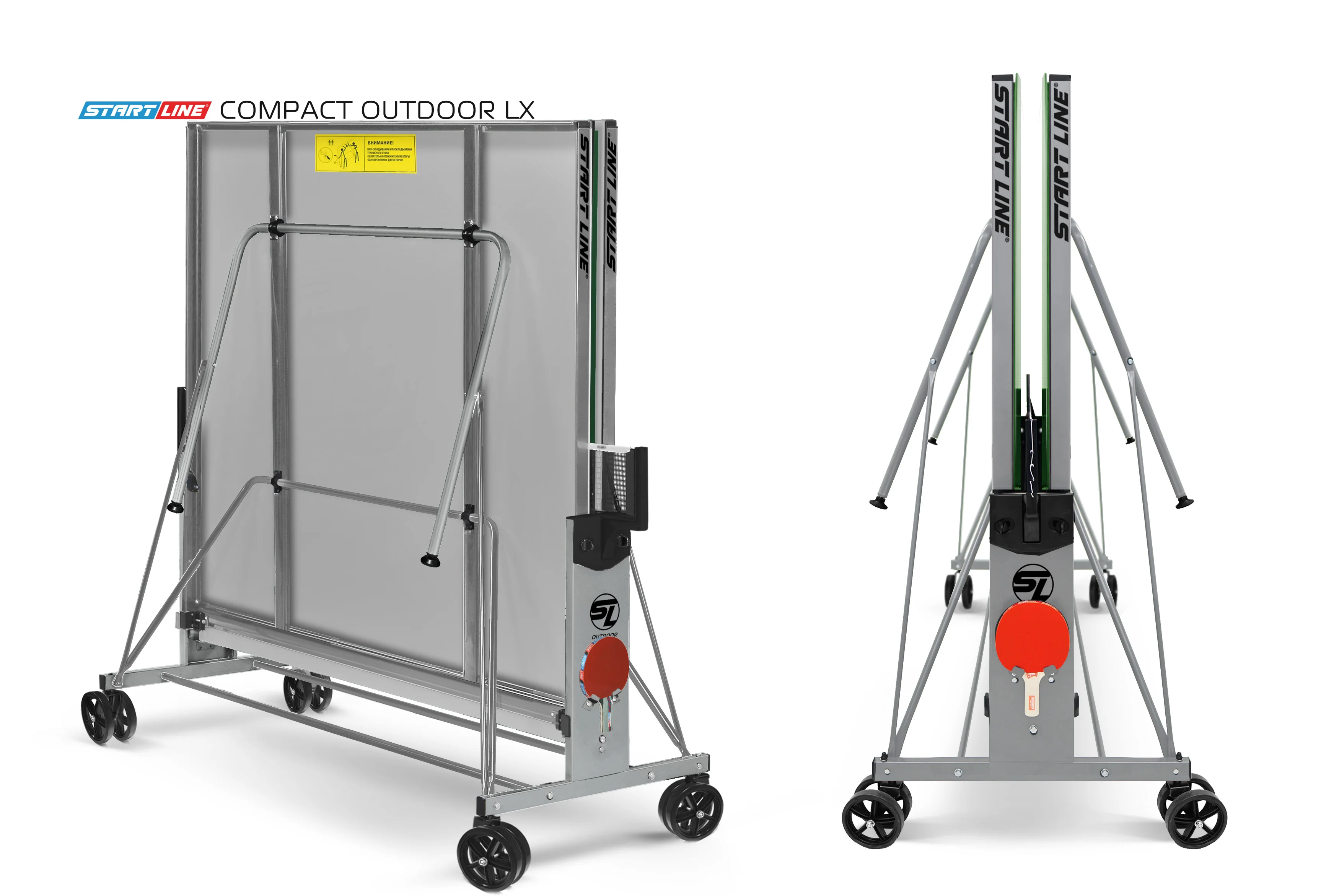 Фото Стол теннисный Compact-2 LX Всепогодный Зелёный NEW со склада магазина Спортев