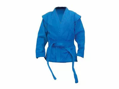 Фото Куртка для самбо Firuz синяя со склада магазина СпортЕВ