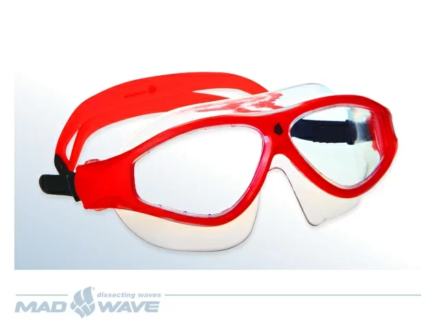 Фото Маска для плавания Mad Wave Flame Mask red M0461 02 0 05W со склада магазина СпортЕВ