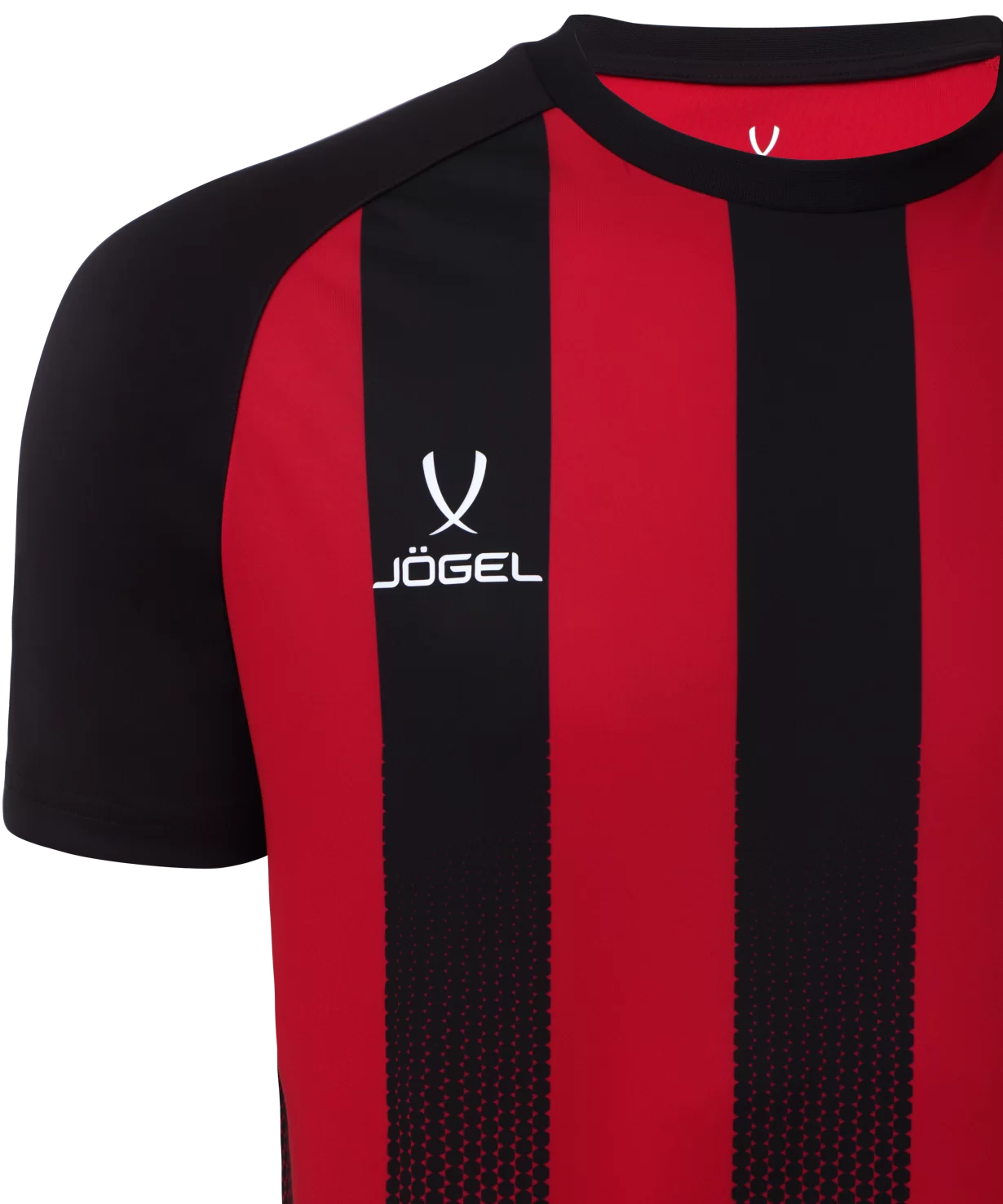 Фото Футболка игровая Camp Striped Jersey, красный/черный, детский Jögel со склада магазина Спортев
