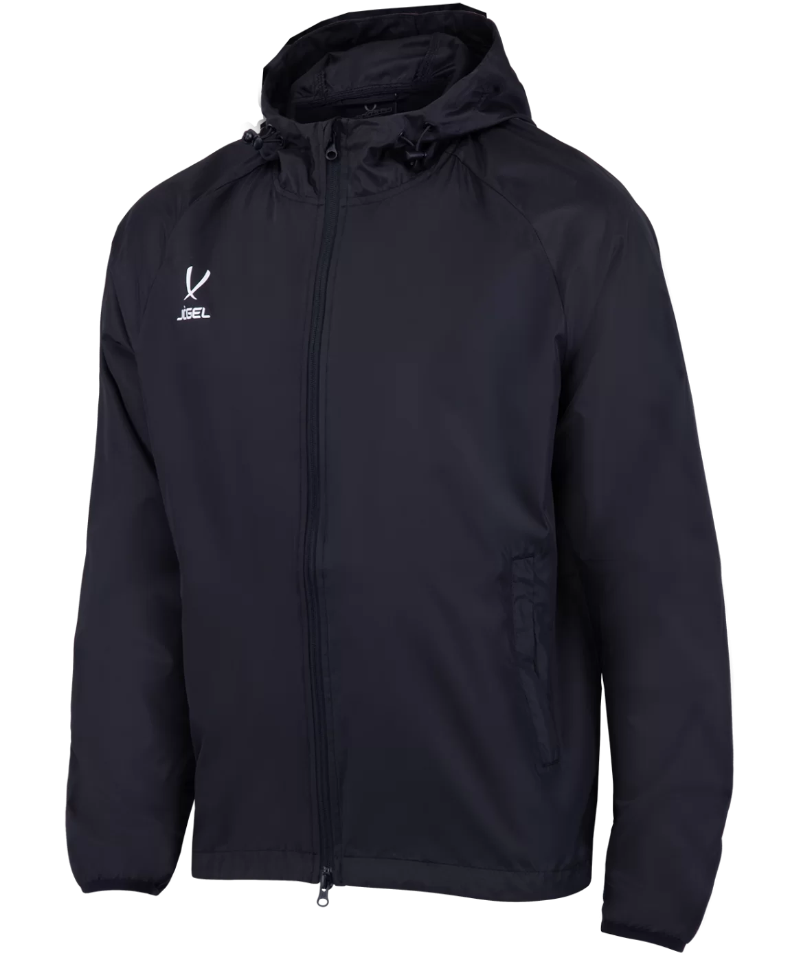 Фото Куртка ветрозащитная CAMP Rain Jacket, черный, детский Jögel со склада магазина СпортЕВ