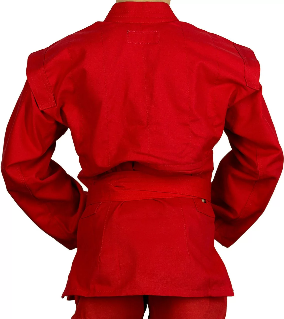 Фото Куртка для самбо Крепыш облегченная красная К.31.КР-44.00 со склада магазина СпортЕВ
