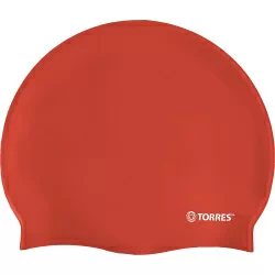 Шапочка для плавания Torres No Wrinkle силикон красный SW-12203RD
