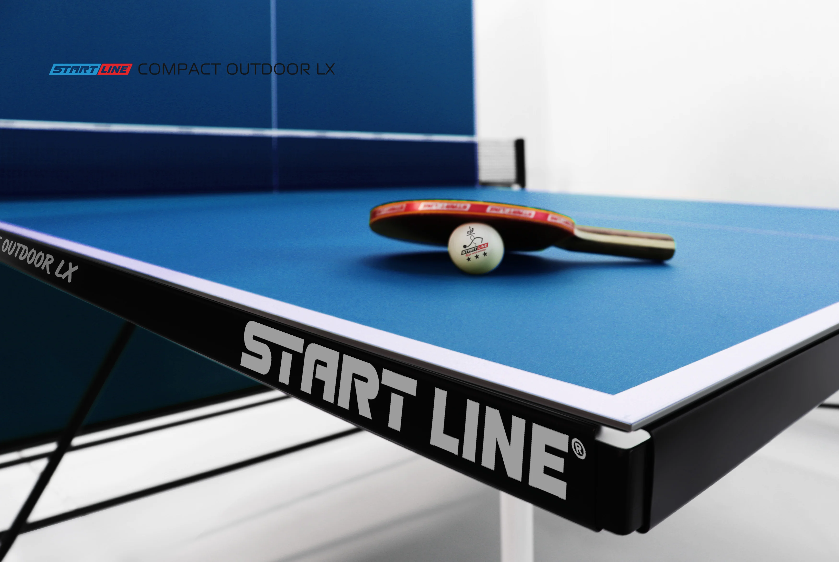 Фото Стол теннисный Compact-2 LX Всепогодный Синий со склада магазина Спортев