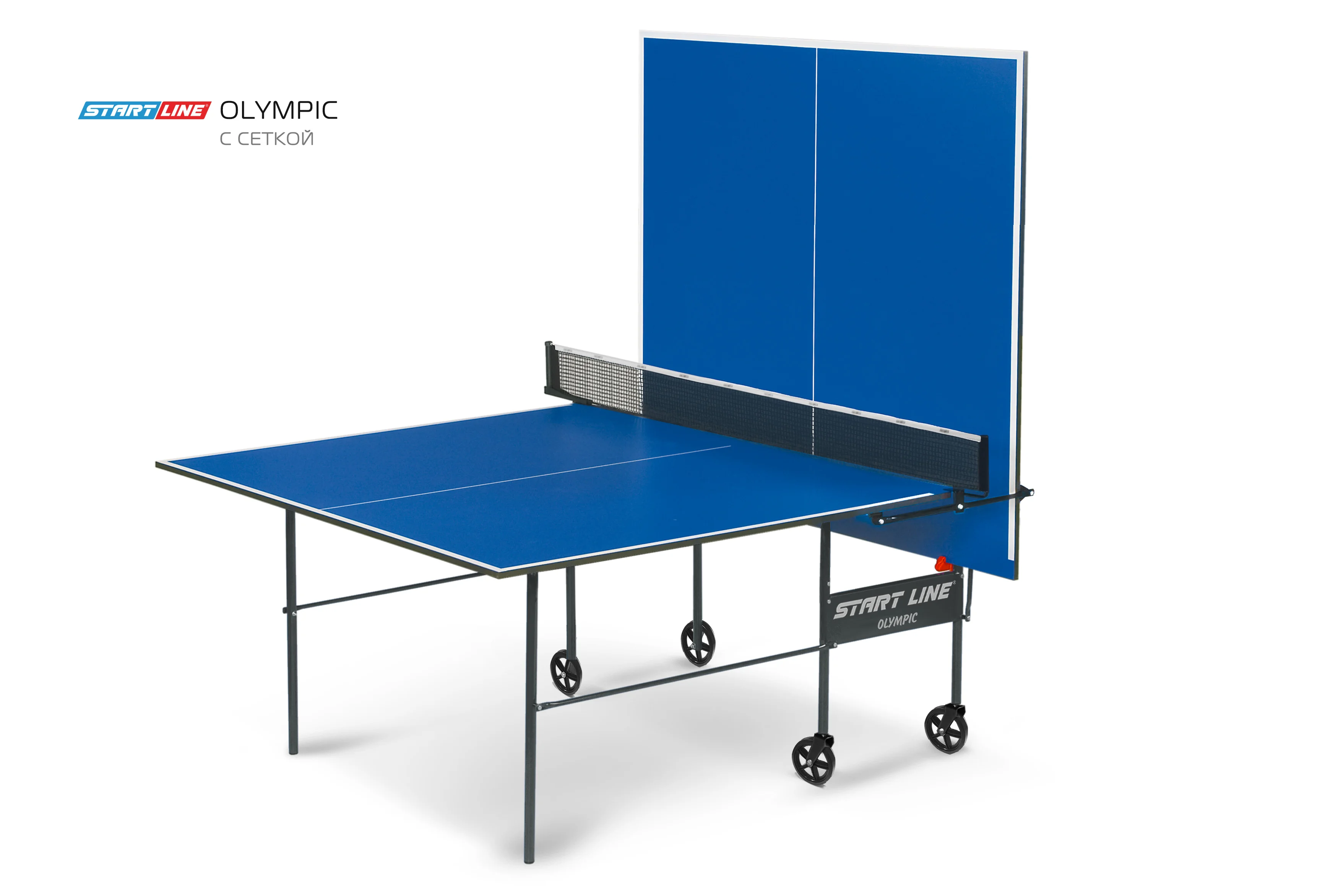 Фото Стол теннисный Olympic с сеткой Синий со склада магазина Спортев