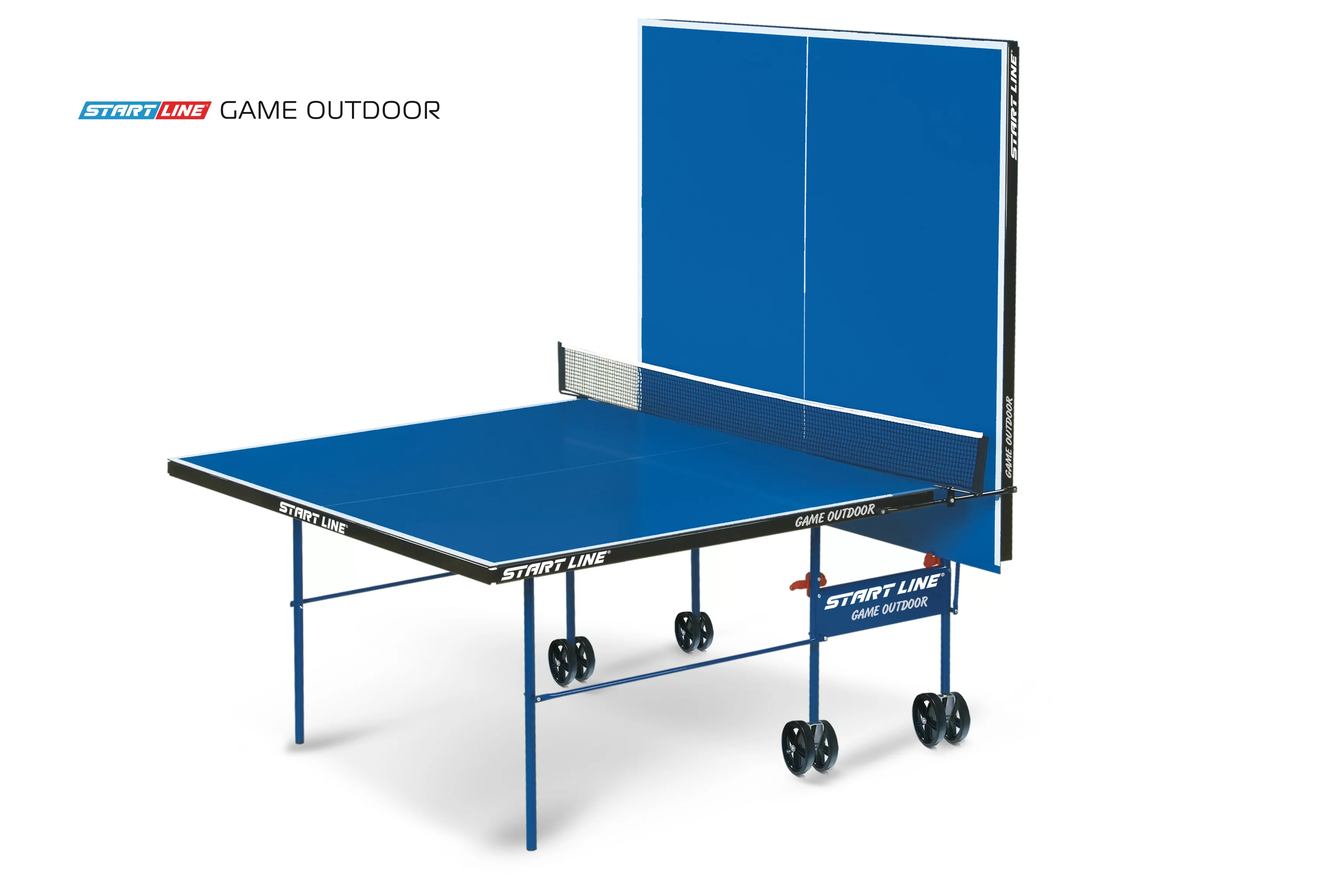 Фото Теннисный стол Start Line Game Outdoor с сеткой синий 6034 со склада магазина СпортЕВ