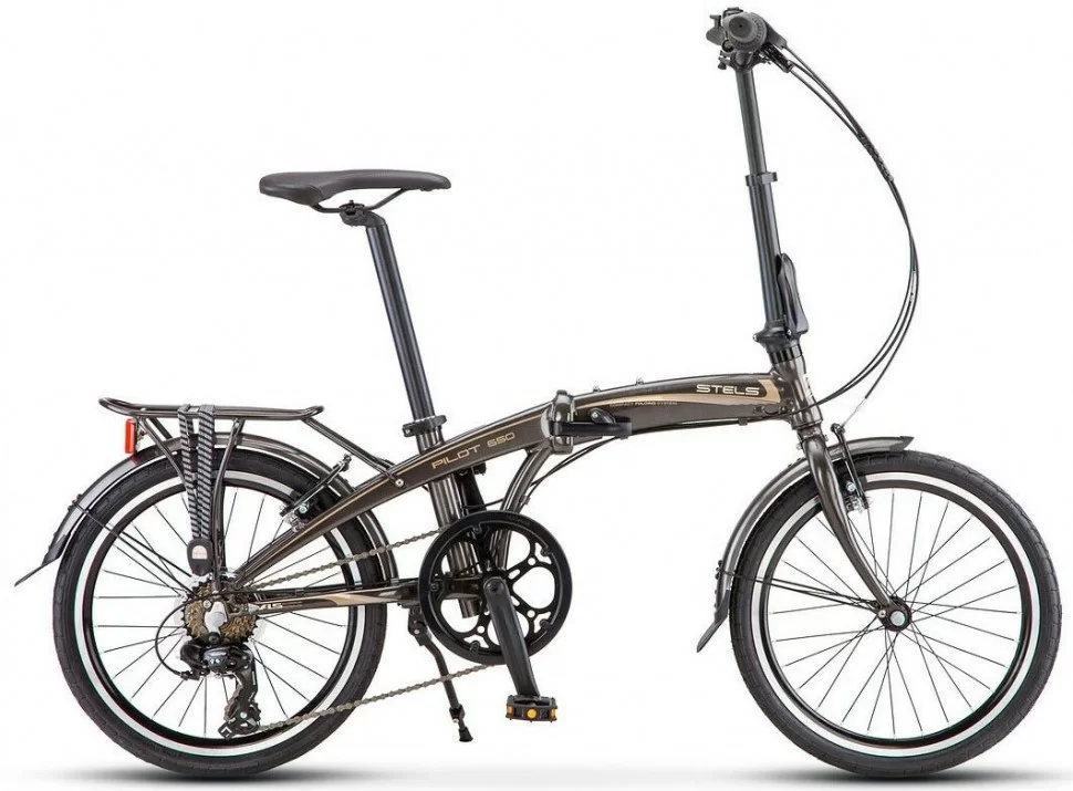 Фото Велосипед Stels Pilot-650 20" (2021) коричневый V010 со склада магазина СпортЕВ