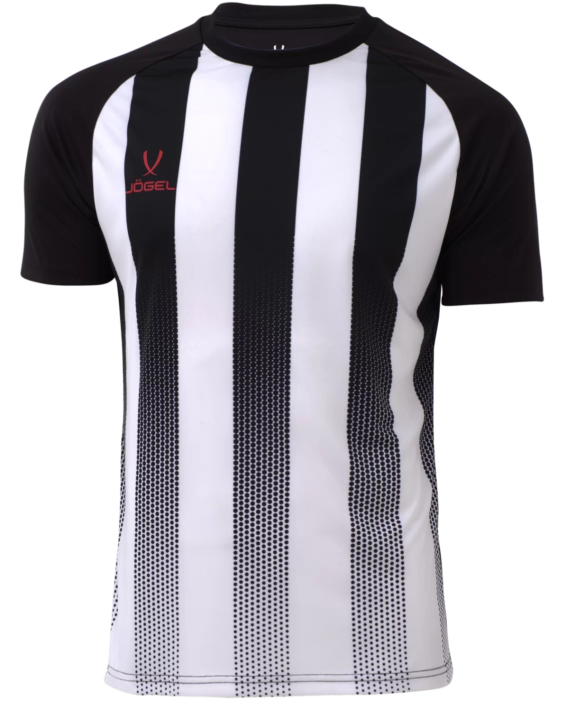 Фото Футболка игровая Camp Striped Jersey, белый/черный, детский Jögel со склада магазина Спортев