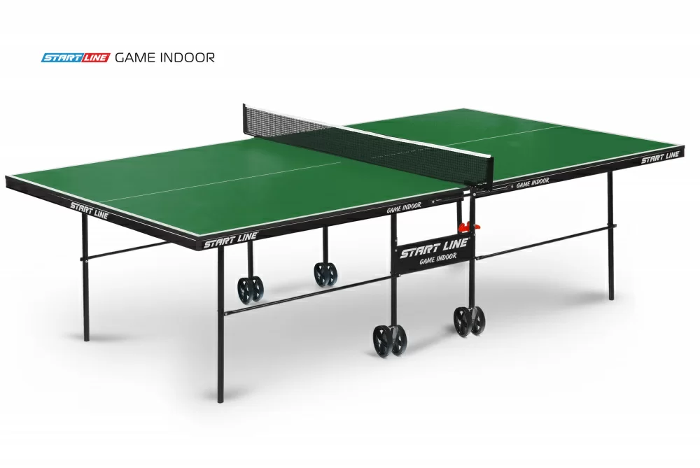 Фото Теннисный стол Start Line Game Indoor с сеткой Green 6031-3 со склада магазина СпортЕВ