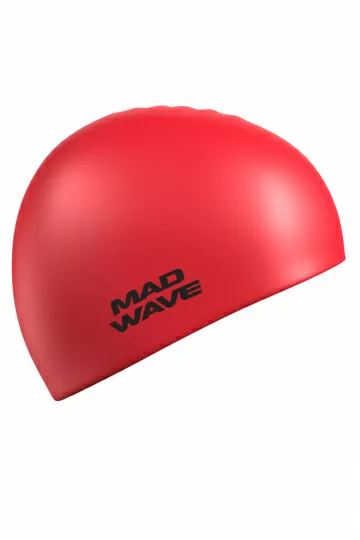 Фото Шапочка для плавания Mad Wave Intensive Big red M0531 12 2 05W со склада магазина СпортЕВ