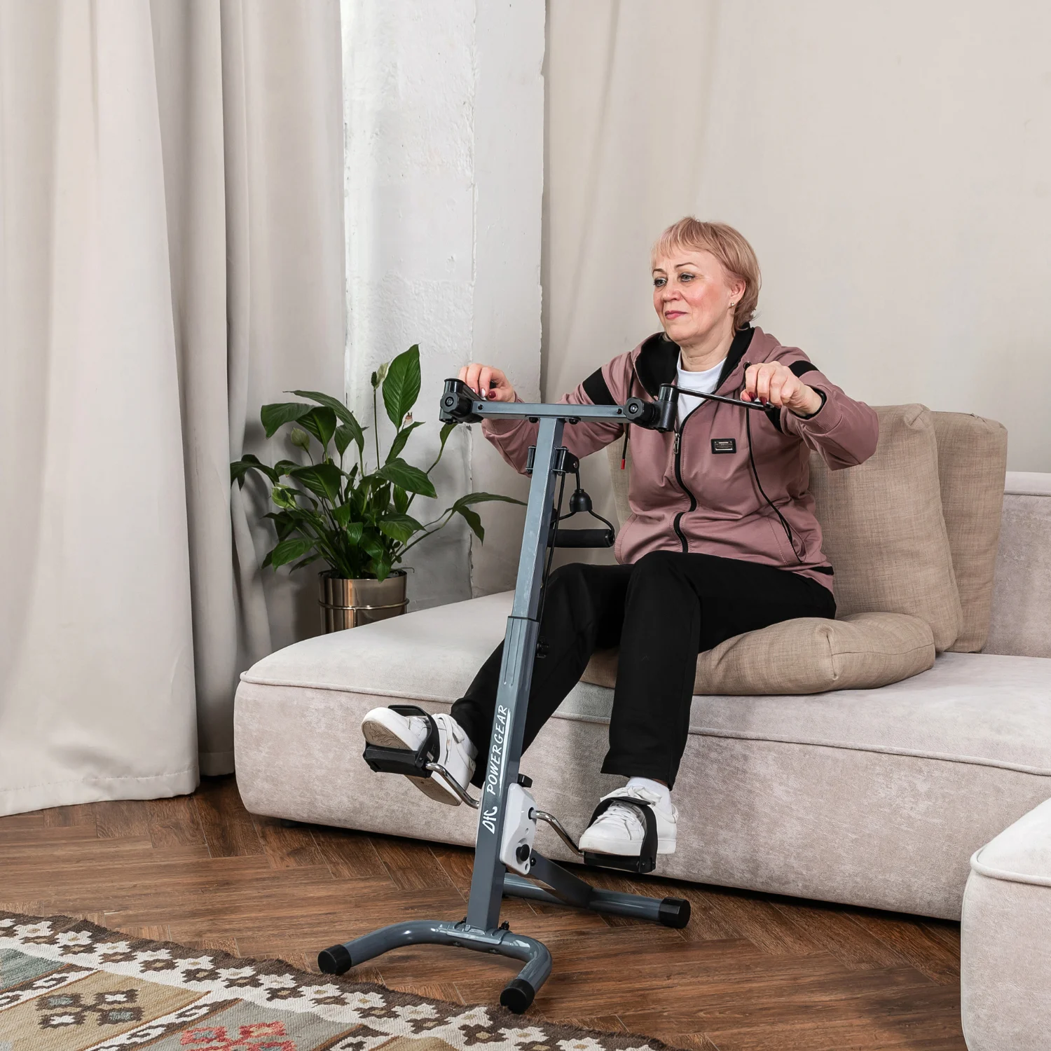 Фото Велотренажер двойной DFC B810W dual bike со склада магазина Спортев