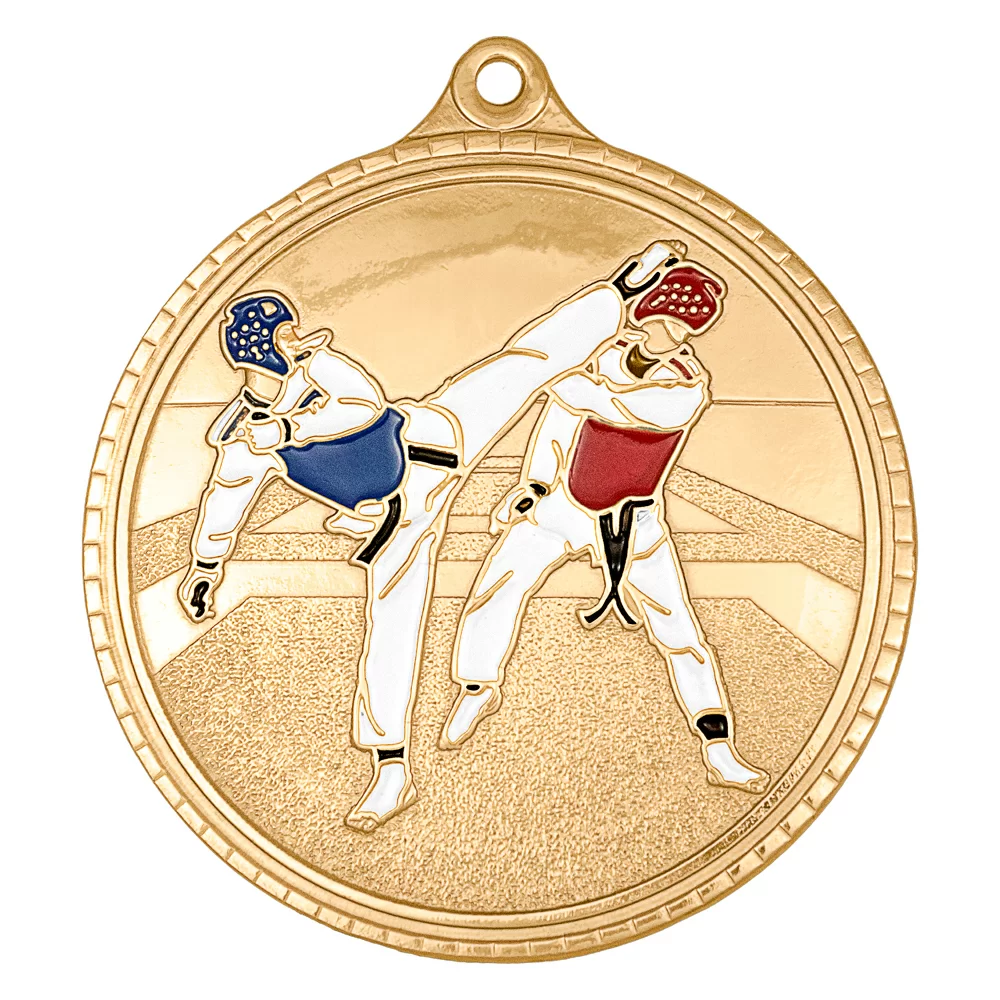 Фото Медаль MZP 387-55/В тхэквондо (D-55мм, s-2,5мм) томпак со склада магазина Спортев