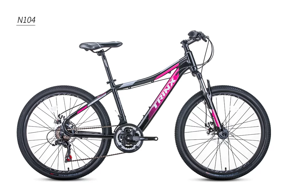 Фото Велосипед TRINX N104 24" черный/розовый/красный/белый со склада магазина СпортЕВ