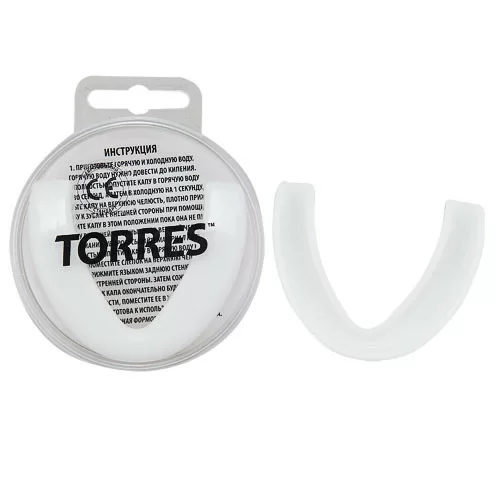 Фото Капа одночелюстная Torres евростандарт термопластичная белая PRL1023WT со склада магазина СпортЕВ