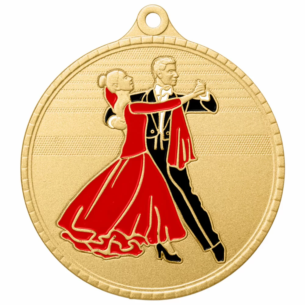 Фото Медаль MZP 608-55/G танцы (D-55мм, s-2 мм) со склада магазина Спортев