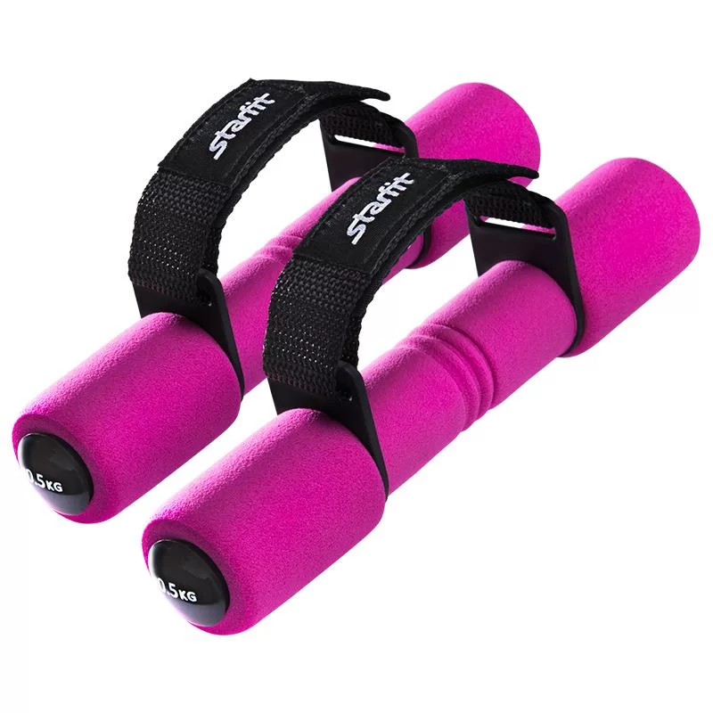 Гантели неопреновые 0.5 кг х 2 шт StarFit DB-203 розовые 7085 Фото Гантели неопреновые 0.5 кг х 2 шт StarFit DB-203 розовые 7085 со склада магазина Спортев