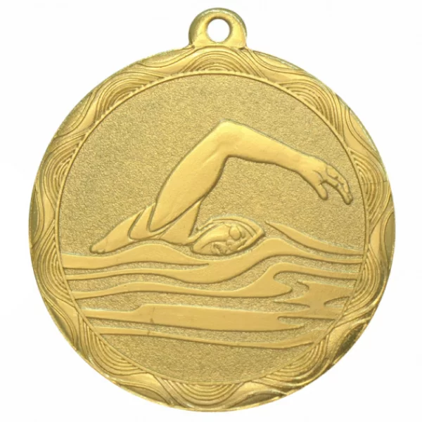 Фото Медаль MZ 70-50/G (MZ 20-50/G) плавание (D-50 мм, s-2,5 мм) со склада магазина Спортев