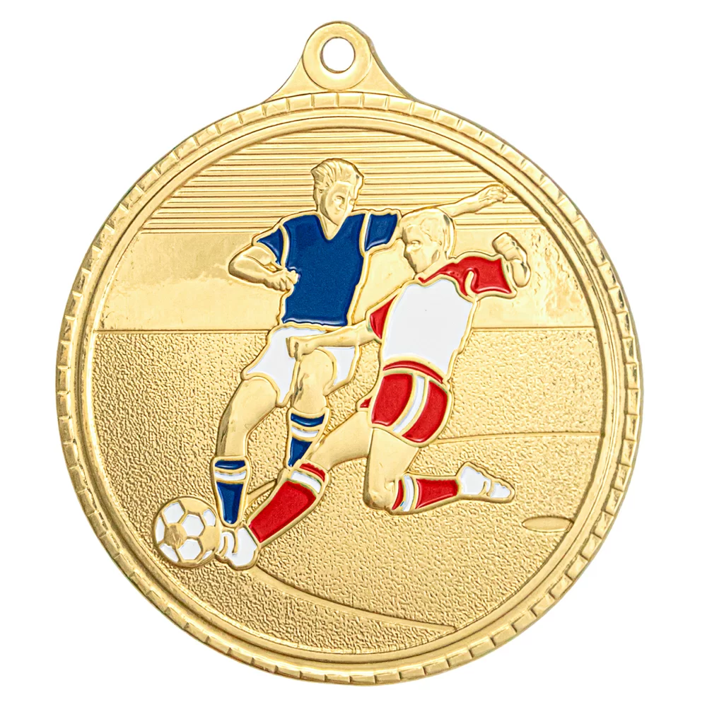Фото Медаль MZP 385-55/G футбол (D-55мм, s- 2,5мм) латунь со склада магазина Спортев