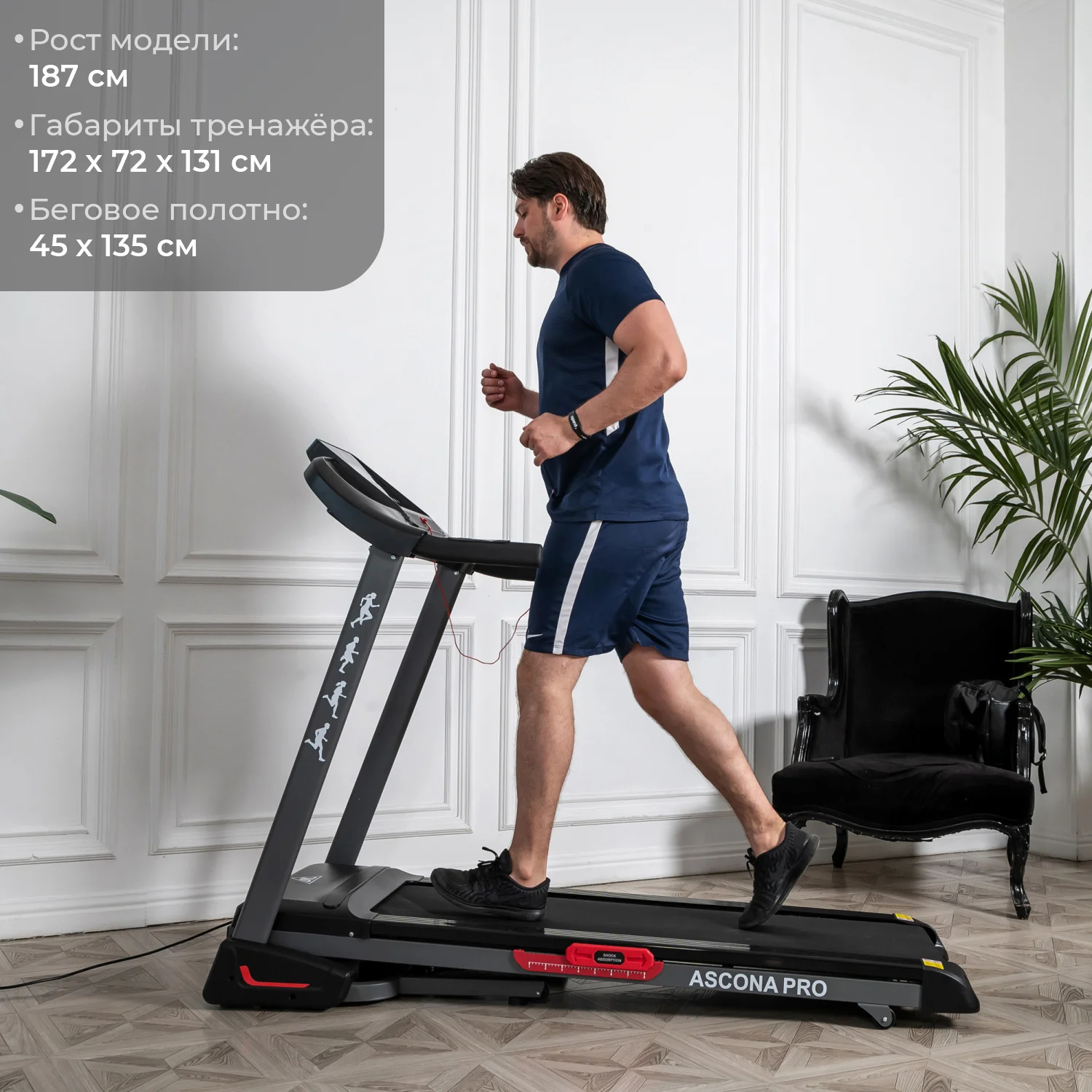 Фото Беговая дорожка DFC ASCONA Pro T640 со склада магазина Спортев