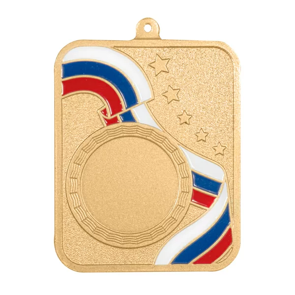 Фото Медаль MZP 553-65/GM (65х48 мм, D-25 мм, s-3 мм) со склада магазина Спортев